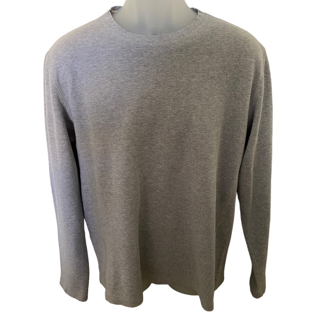 Banana REPUBLIC Light Gray Long Sleeve Pullover Sweater Men L Large